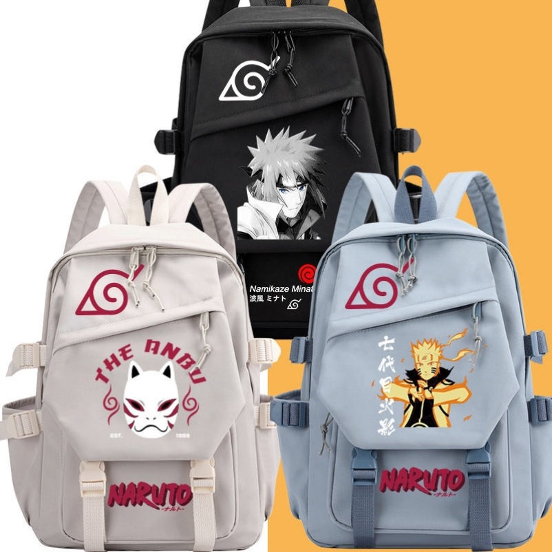 Laptop Accessories For Gift - Naruto Sasuke Kakashi Anime Backpack for