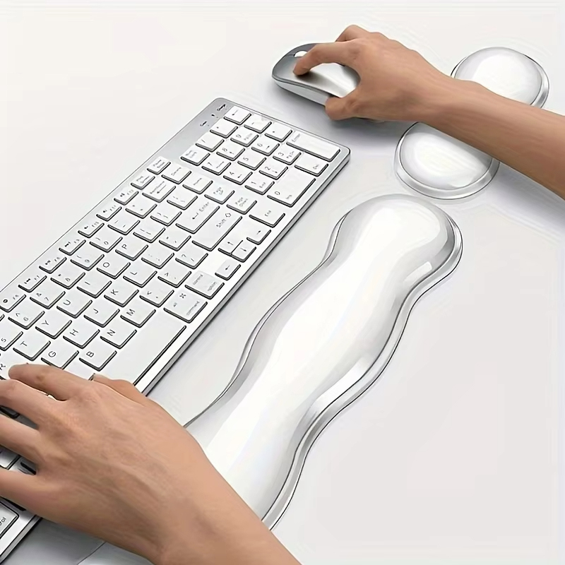 Laptop Accessories For Wrist Support - Transparent Mouse Pad And Wrist Support