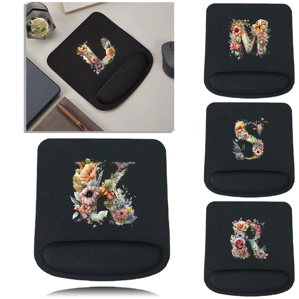 Mouse Pad Desk Mat Floral Lett - огляд і ціна Laptop Accessories For Wrist Support