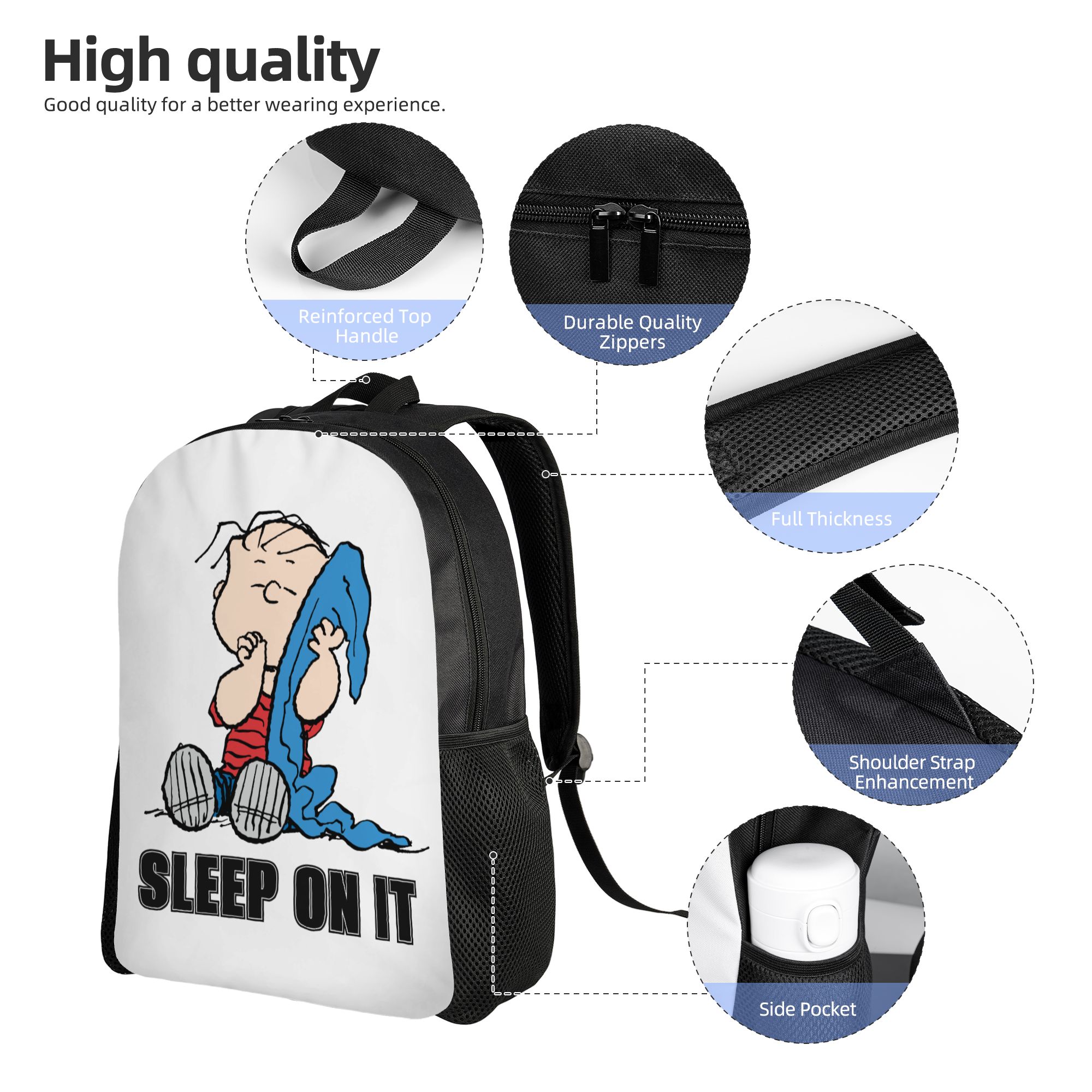 Snoopy Peanuts Linus & Backpac - огляд і ціна Laptop Accessories Gifts For Men