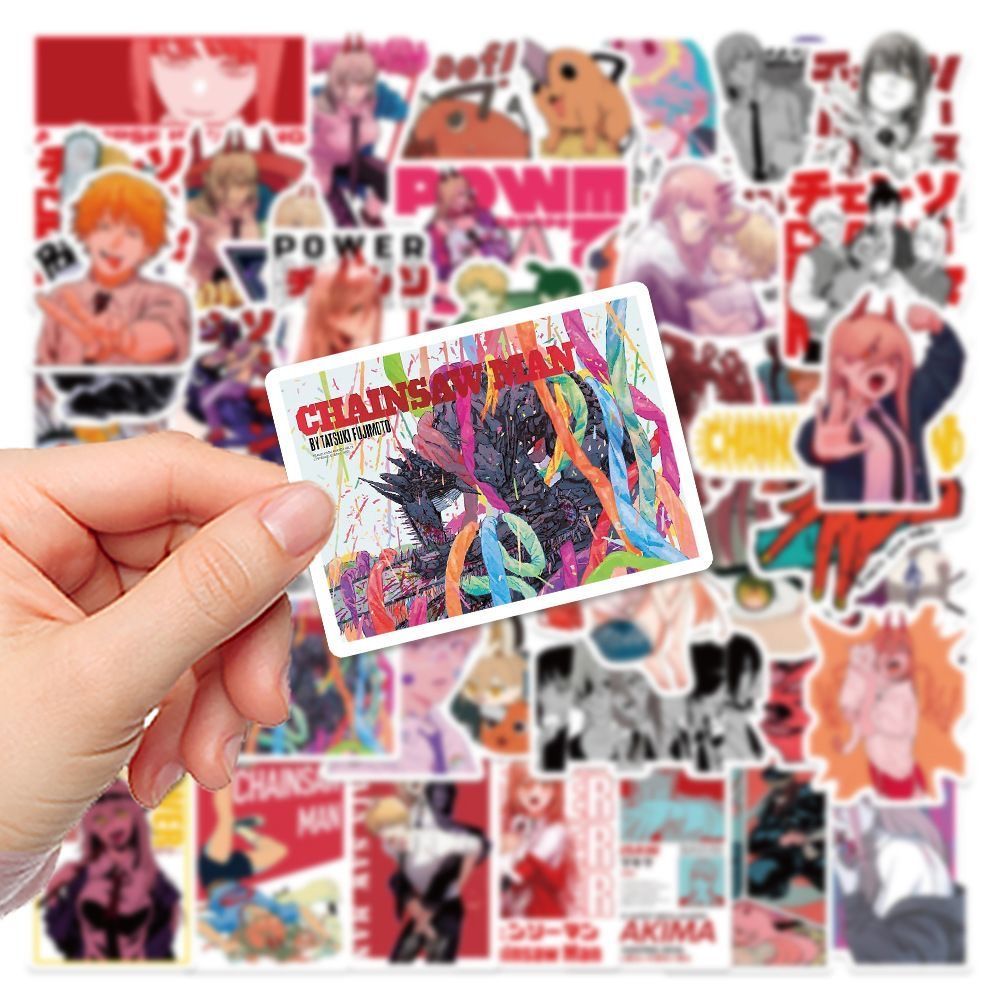 New 100Pcs Chainsaw Man Anime  - огляд і ціна Laptop Accessories Gifts For Men