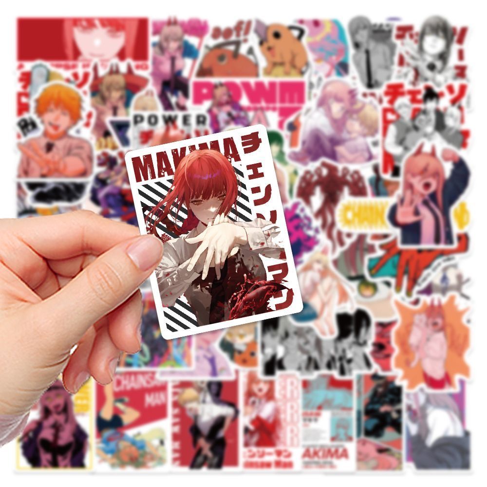New 100Pcs Chainsaw Man Anime  - огляд і ціна Laptop Accessories Gifts For Men