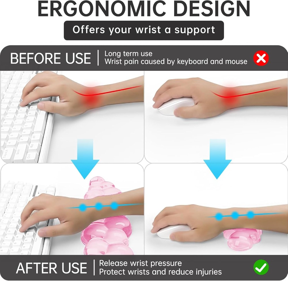 Soft Cloud Gel Mouse Pad With  - огляд і ціна Laptop Accessories For Wrist Support