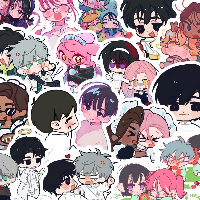 80Pcs/set Cartoon Anime Alien  - огляд і ціна Laptop Accessories For Gift