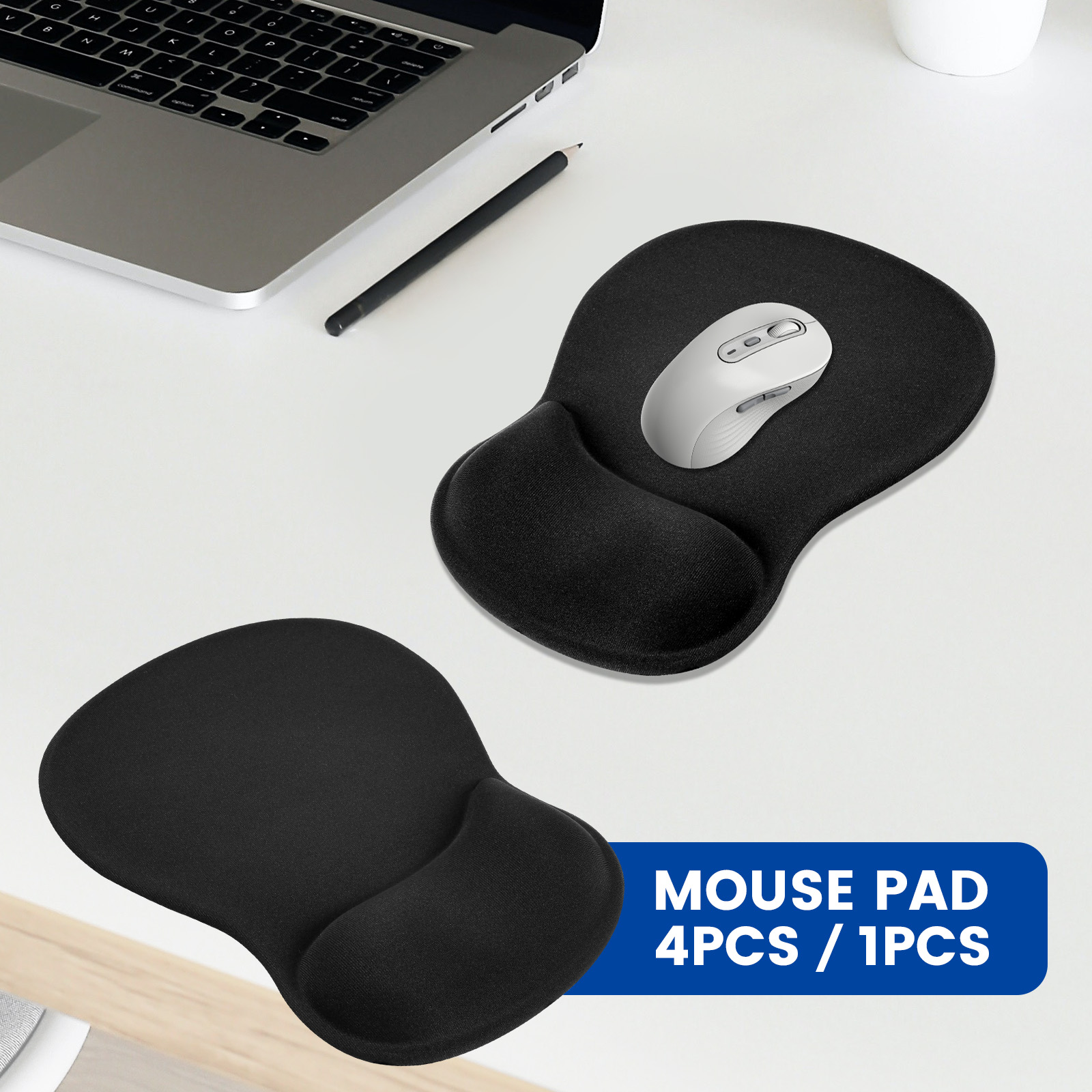 1/4 Pcs Ergonomic Mouse Pad No - огляд і ціна Laptop Accessories For Wrist Support