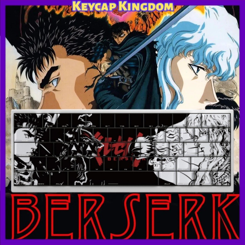 BERSERK Theme Anime Keycap 98  - огляд і ціна Laptop Accessories For Gift