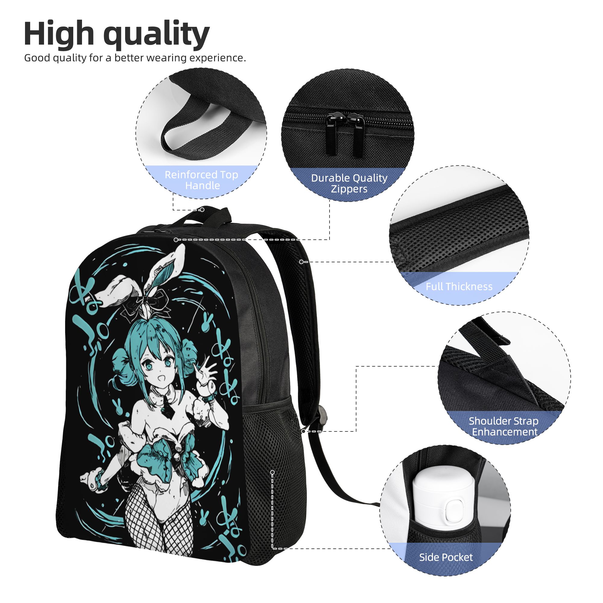 Kawaii Hatsune Miku  Backpack  - огляд і ціна Laptop Accessories Gifts For Men