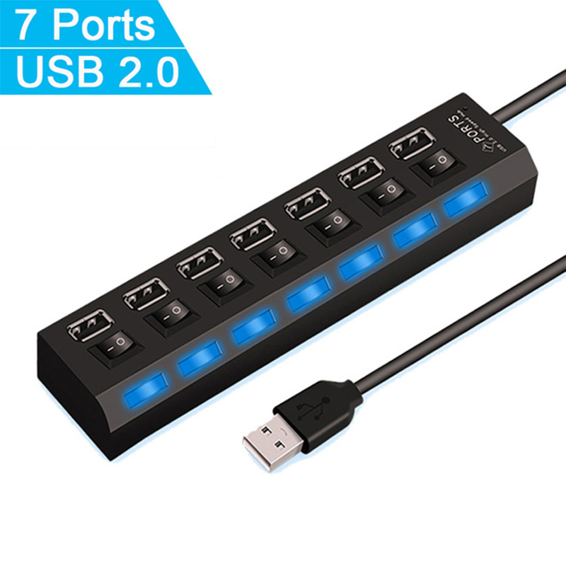 7 Port USB 2.0 Hub Splitter Fo - огляд і ціна Laptop Accessories For Office
