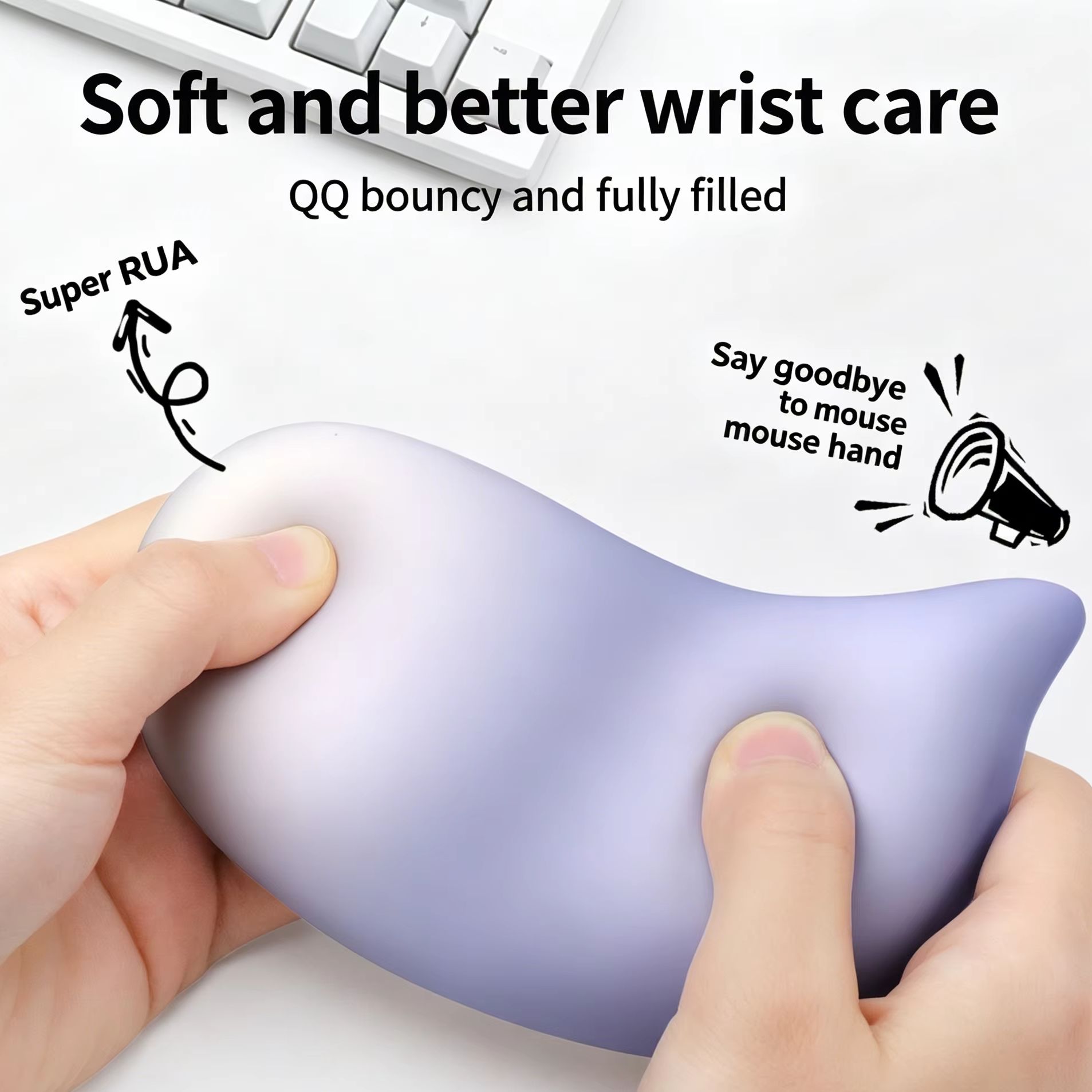 Soft Wrist Rest Pad For Mouse  - огляд і ціна Laptop Accessories For Wrist Support