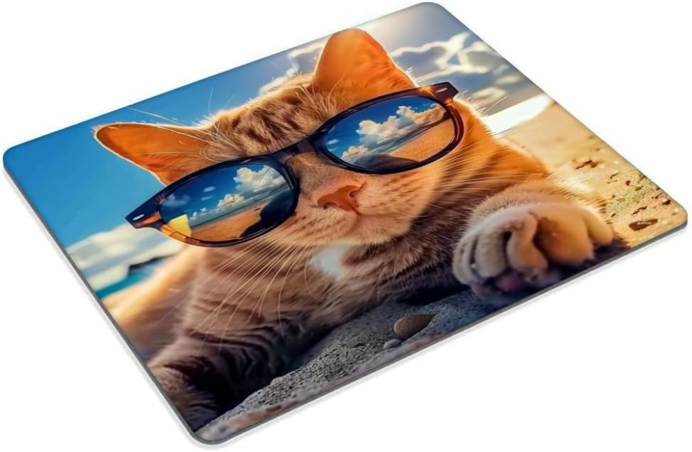 Sunshine Beach Cat Mouse Pad w - огляд і ціна Laptop Accessories For Wrist Support
