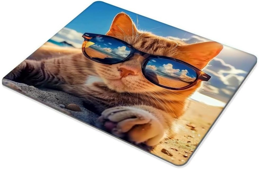 Sunshine Beach Cat Mouse Pad w - огляд і ціна Laptop Accessories For Wrist Support